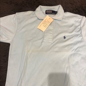 Ralph Lauren Sky Blue Polo Shirt vintage